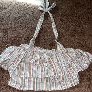AE Ruffled Halter Top